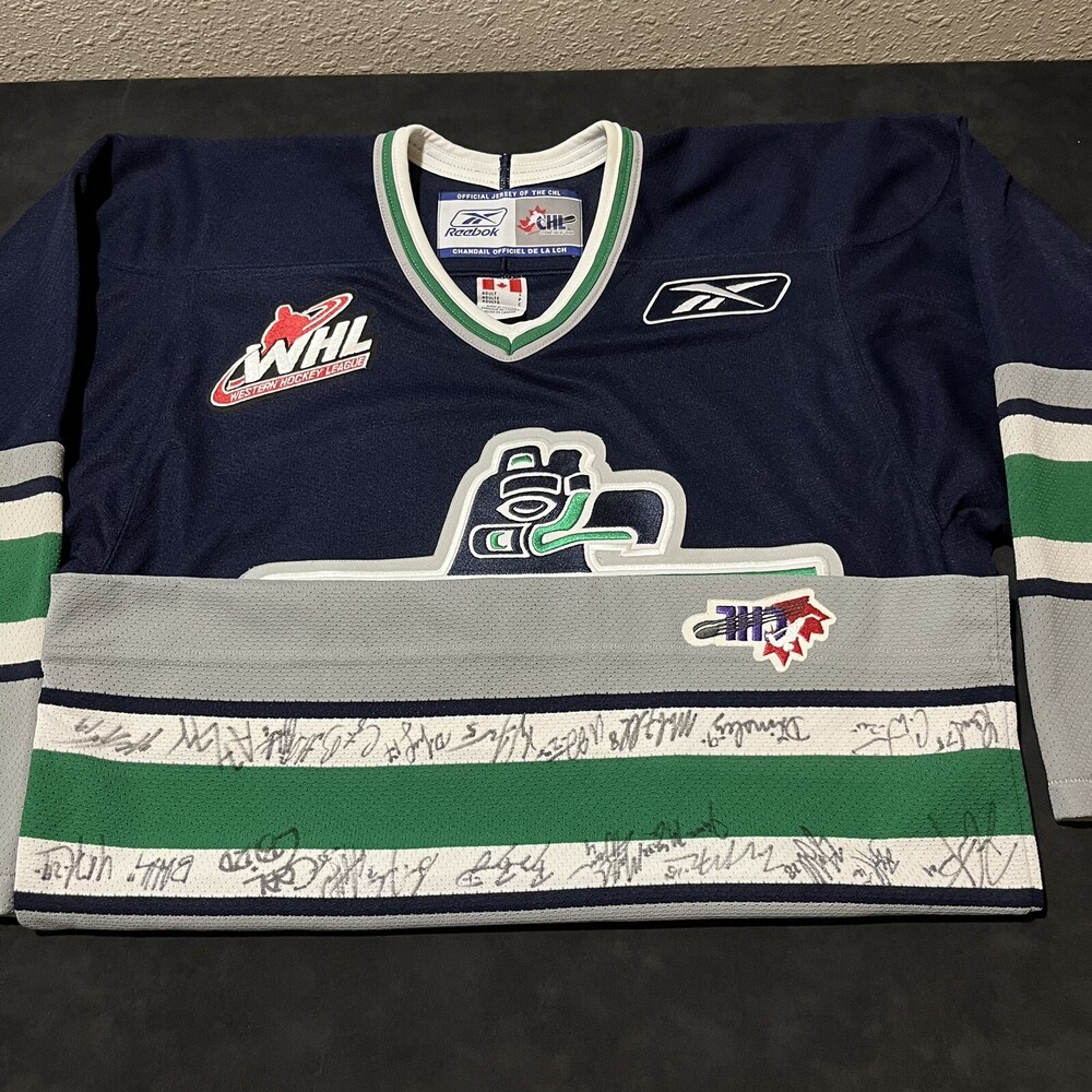 Seattle Thunderbirds Jersey CHL WHL Team Autographed Signed Vintage CCM Hockey